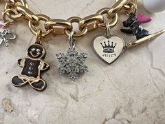 Vintage Limited Edition 2007 Juicy Couture Holiday Themed Charm Bracelet