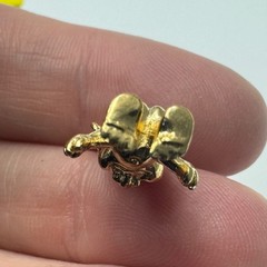 Vintage Troll Doll Charm Pendant 1980s Gold Tone Whimsical Novelty