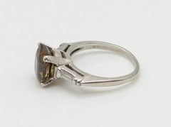 Vintage 1940s $12,000 3.50ct Natural Alexandrite Diamond Platinum Ring