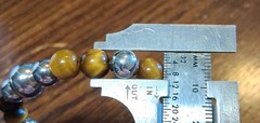 Vintage MILOR Italy Magnetic Sterling Tigereye Bracelet Fits 6.5″ See Pics/Descr