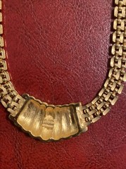 Vintage LANVIN GERMANY GOLD TONE CHOKER authentic