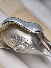 Vintage Elsa Peretti Tiffany & Co Sterling Silver Minimalist Hoop Earrings Rare