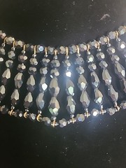 Vintage Cookie Lee Statement Vintage Collar Necklace Set With Pierced Earrings
