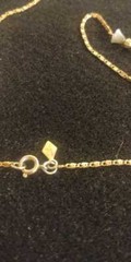 Signed ( SARAH COV ) Vintage Gold Tone Necklace Length – 32in