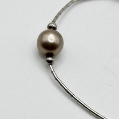 Vintage Sterling Silver 925 Barrel Bead Bracelet Signed 6.75”
