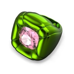 Swarovski Dulcis Cocktail Ring sizen 55 / 7 Green New