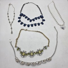ESTATE Costume RHINESTONE Jewelry Necklaces LOT Some SIGNED Weiss Loft