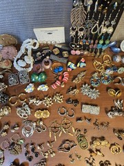 Massive Vintage to modern estate Jewelry Lot. 600+ items pieces/ some being 925