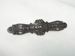 …Vintage/Antique Silver Tone Etruscan Style Brooch…
