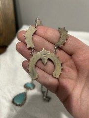 White Buffalo Sterling Silver Necklace 20”