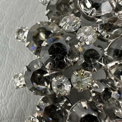 Vintage Juliana Brooch DeLizza & Elster Clear Rhinestone Snowflake #1296 READ!