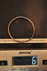Vintage Sterling Silver Hinged Bangle Bracelet Diamond Cut Pattern 925 2.25in 6g