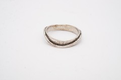 Vintage Sterling Silver 925 Ring Size 8.5 Textured