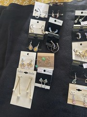 Lot Of 32 Assorted Pairs Mostly Vintage Earrings For Pierced Ears