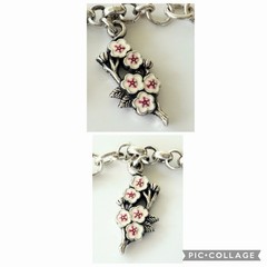 Brighton Washington DC Charm Bracelet White House Capitol Cherry Blossom