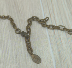 Marjorie Baer SF Brutalist Mixed Metal Medallion Pendant Necklace