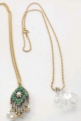 Sarah Coventry “Heirloom Treasure” necklace from 1968 crystal snowflake pendant
