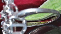 14k white gold 0.16ct diamond size 5.5 ring handmade 1920’s antique 4.0gr
