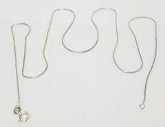 STERLING SILVER SNAKE CHAIN EXTRA LONG WOMENS DESIGNER NECKLACE 25.25″