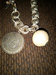 John Wind Maximal Art Sorority Gal Initial Letter “B” Bracelet 8 inches