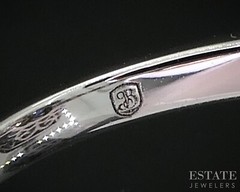Art Deco 14k White Gold Natural Diamond & Sapphire Cocktail Ring 2.8g i19300