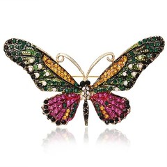 Vintage Art Nouveau Style Fairy Nymph Pendant Butterfly Brooch Shawl Pin Jewelry