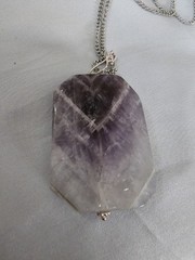 Vintage Amethyst Silvertone 24″ Necklace