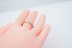 Vintage 18k White Gold Diamond Ring Etched Size 7.25