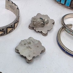 Lot Of (17) Native American High Quality Jewelry Pieces READ