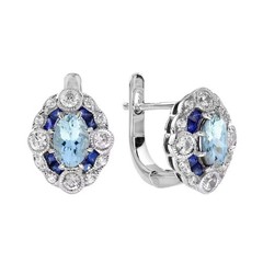 3.50Ct Art Deco Style Lab-Created Diamond Anniversary 14K White Gold FN Earrings