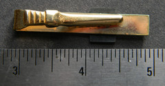 General Electric GE Employee Award Tie Clip Clasp Bar 12K GF Vtg Gold Filled