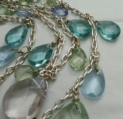 Women’s Layered Necklace Faceted Past Rhine Chandelier Style Ren Faire Romantic