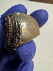 Vintage SGE 925 Sterling Silver 1903 Indian Head Penny Eagle Ring Size 13