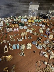 Massive Vintage to modern estate Jewelry Lot. 600+ items pieces/ some being 925