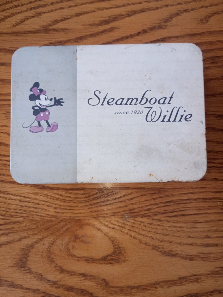 steamboat willie watch in good condition never worn box has a touch of rust