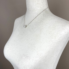 Vintage Monet Signed Pavé Crystal Fireball Silver-Tone 16″-18″ Pendant Necklace