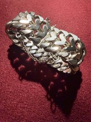 BRACELET – VINTAGE – STERLING SILVER 950 – MEN – WOMEN – 158.76 GRAMS- LINK