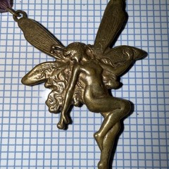 Kingston NY Necklace Nymph Fairy With Wings Plus One Earrings 20” Free Earring