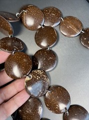 Vintage Belt or Necklace Estate Jewelry Pre-Owned Coconut Shell Any Size to 40″