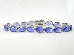 Sterling Silver 925 Treated Color Change Fluorite Tennis Bracelet Fits 7.5