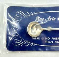 Vintage STERLING SILVER 0.925 Spoon Pin Brooch Fine Arts TRANQUILITY NOS MINT