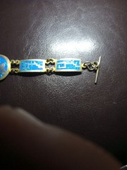 Vintage 1960’s Mexico Turquoise And Mixed Metals Possibly Mixed With Silver