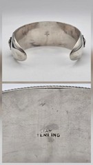 Vintage SIAM 925 Sterling Silver Granulated Dome Wide Bold Cuff Bracelet *READ*
