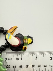 FLYING COLORS CERAMIC TOUCAN BEADED 18” NECKLACE K986B