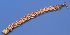 Michael Kors Rose Gold-Tone Pink Acetate Padlock Pendant Necklace Chic