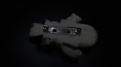 Vintage Artisan Handmade Snowman Brooch Size: 6.3 x 4.5 cm BB2