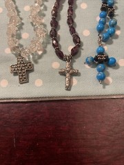 Lot of 3 Cross Necklaces From Early 2000s/Late 1990s