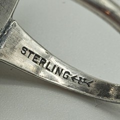 Vintage Uncas Mfg. Co. Sterling Silver 925 Marcasite Ring Sz 7 Art Deco
