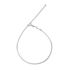 Men’s and Women’s Alloy Collarbone Chain Adjustable Collar Curved Necklace