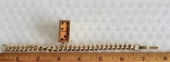 dICE CAGE CHARM BRACELET METAL UNISEX KITSCHY VINTAGE COSTUME JEWELRY neocurio